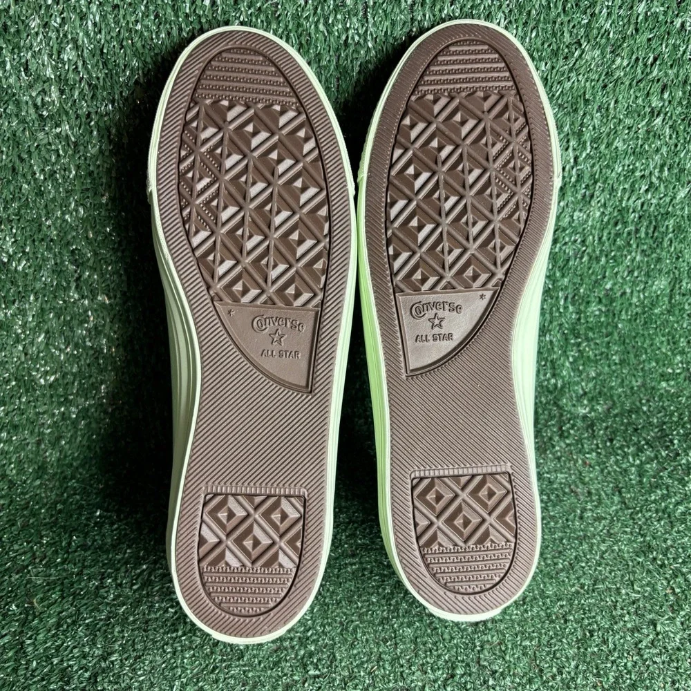 NEW Converse All Star Dainty Patent Leather Ballerina Flat Mint Green Womens 10